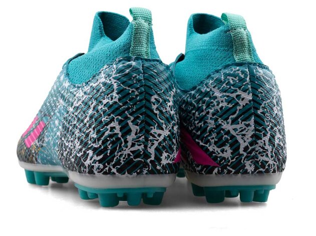 Sportaç 102 Merdane Krampon Çoraplı - Turkuaz/Fuşya/Siyah - 3