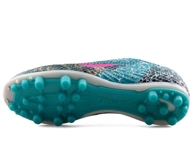 Sportaç 102 Merdane Krampon Çoraplı - Turkuaz/Fuşya/Siyah - 4