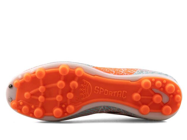 Sportaç 102 Merdane Krampon Çoraplı - Turuncu/Siyah/Su Yeşili - 4