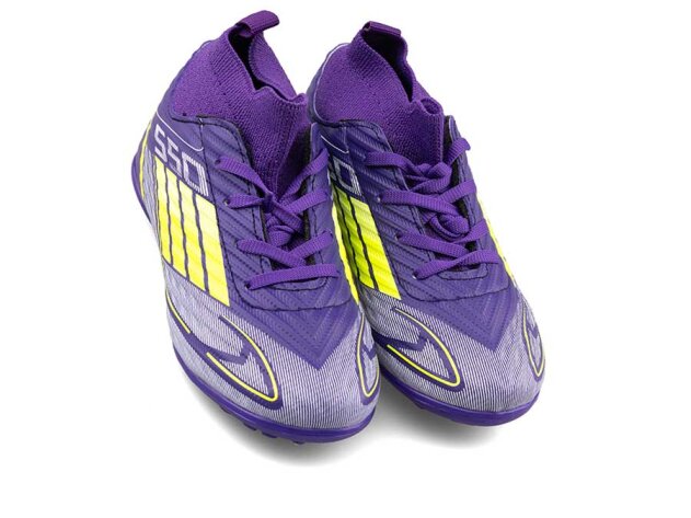 Sportaç 103 Filet Halısaha Çoraplı - Mor/Sarı/Beyaz - 2