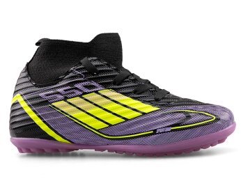 Sportaç 103 Filet Halısaha Çoraplı - Rugan/Siyah/Sarı/Lila - 1