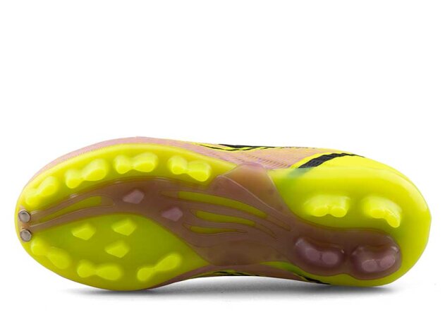 Sportaç 103 Filet Krampon Çoraplı - Sarı/Siyah/Lila - 4