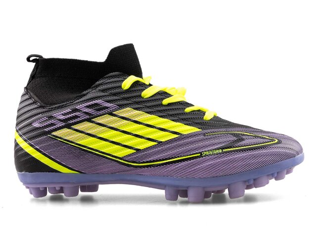 Sportaç 103 Garson Krampon Çoraplı - Siyah/Sarı/Lila - 1