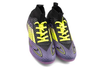 Sportaç 103 Merdane Halısaha Çoraplı - Siyah/Sarı/Lila - Sportaç