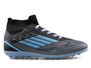 Sportaç 103 Merdane Halısaha Çoraplı - Siyah/Turkuaz/Mavi/Gri - 1