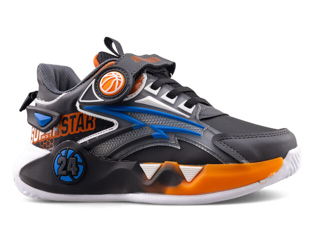 Süperstar 024 Patik Cilt - 12 Füme/Siyah/Oranj - 1