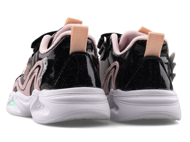 Superstar 305 Bebe Cilt Işıklı - 14 Siyah/Pudra/Rugan - 3