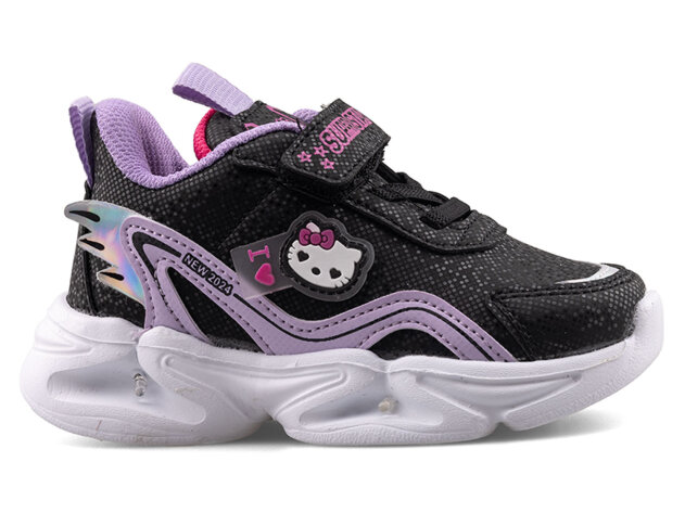 Superstar 305 Bebe Cilt Işıklı - 6 Siyah/Lila/Fuji - 1