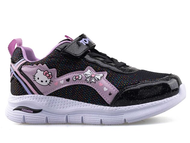 Tomkids 4049 Patik Anrk - Siyah/Lila - 1