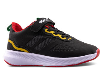 Tomkids 5084 Patik Cilt - Siyah/Kırmızı - Tomkids