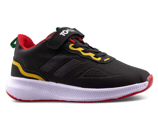 Tomkids 5084 Patik Cilt - Siyah/Kırmızı - 1