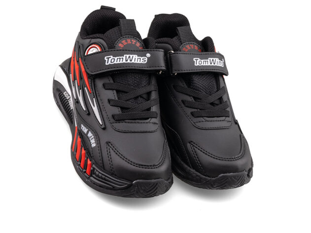 Tomwins 004 Patik Cilt - 4 Siyah/ Kırmızı /Beyaz/ S.T - 2