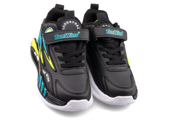 Tomwins 004 Patik Cilt - 6 Siyah/Turkuaz/F. Sarı B.T - 2