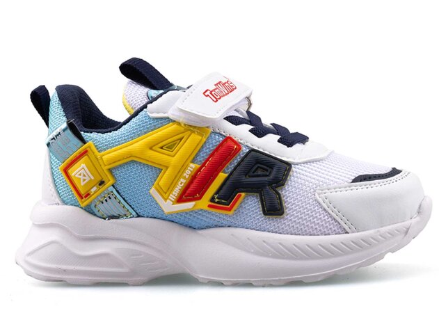 Tomwins 080 Patik Anrk - 25 Beyaz/Turkuaz/Sarı - 1