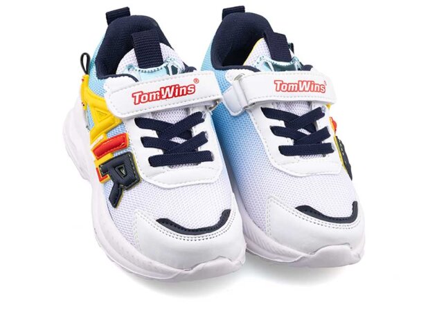 Tomwins 080 Patik Anrk - 25 Beyaz/Turkuaz/Sarı - 2