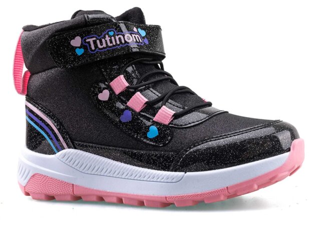 Tutinom 138 Patik Bot - Siyah/Pembe - 1