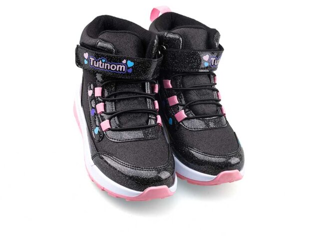 Tutinom 138 Patik Bot - Siyah/Pembe - 2