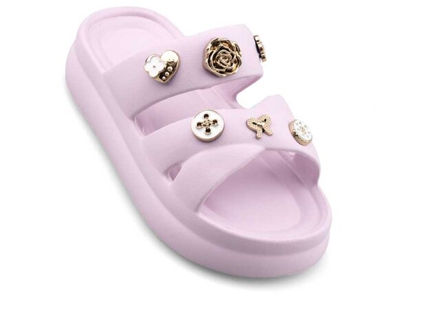 Twingo 510 Zenne Terlik Taşlı - Mürdüm - 2