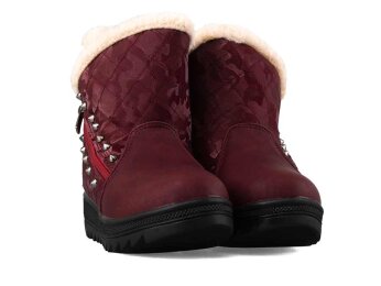 Twingo 6411 Filet Bot Kürklü - Bordo - Twingo