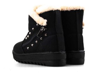 Twingo 6411 Filet Bot Kürklü - Siyah/Bej - 7