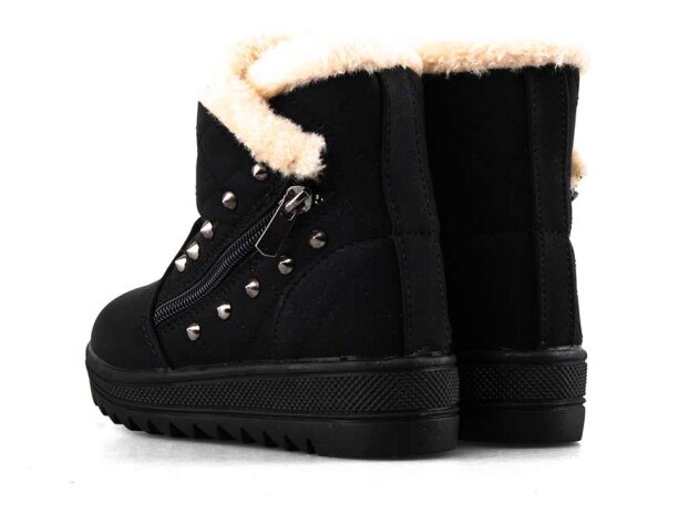 Twingo 6411 Filet Bot Kürklü - Siyah/Bej - 7