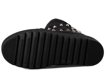 Twingo 6411 Patik Fermuarlı Kürklü Bot - Siyah/Bej - 8