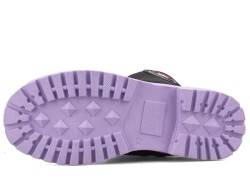 Twingo 7255 Filet Bot - Siyah/Zümrüt/Lila - 4