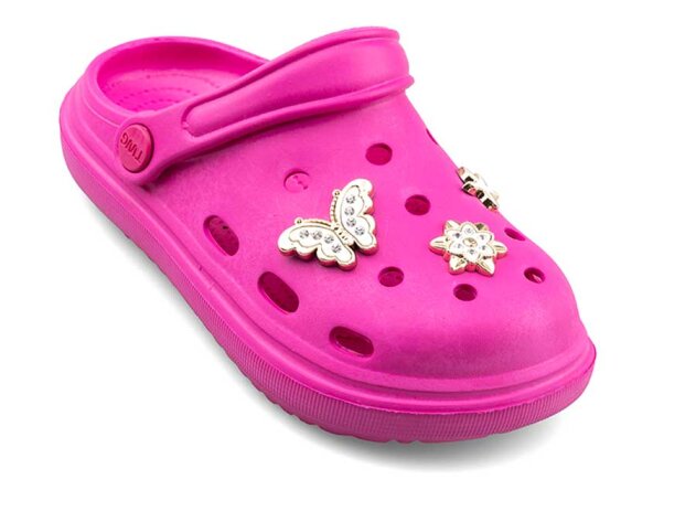 Twingo 755 Filet Terlik Taşlı - Fuşya - 2