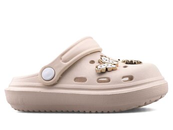 Twingo 755 Patik Terlik Taşlı - Ekru - 1