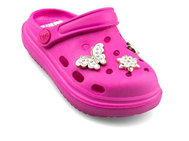 Twingo 755 Patik Terlik Taşlı - Fuşya - 2