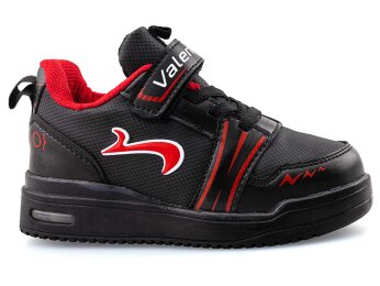 Valent 0036V Patik Işıklı Cilt - Siyah/Kırmızı - 1
