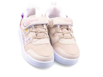 Valent 0038 Patik Anrk Işıklı - Krem/Lila - 2