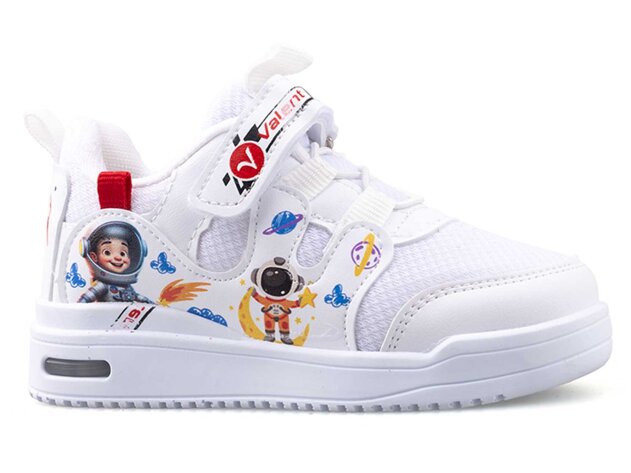 Valent A03 Patik Anrk Işıklı - Beyaz/Kırmızı - 1