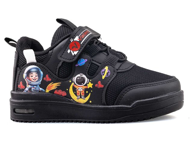 Valent A03 Patik Anrk Işıklı - Siyah/Kırmızı - 1