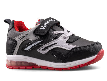 Volter 117 Patik Cilt Işıklı - Siyah/Kırmızı - 1