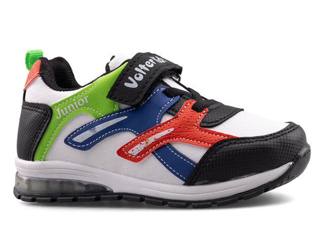 Volter 117 Patik Cilt Işıklı - Siyah/Yeşil/Beyaz - 1