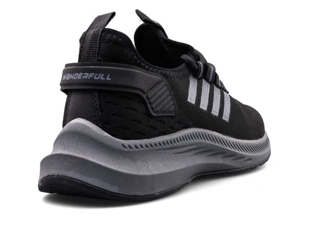 Wanderfull 4094 Merdane Triko - Siyah/Füme - 3