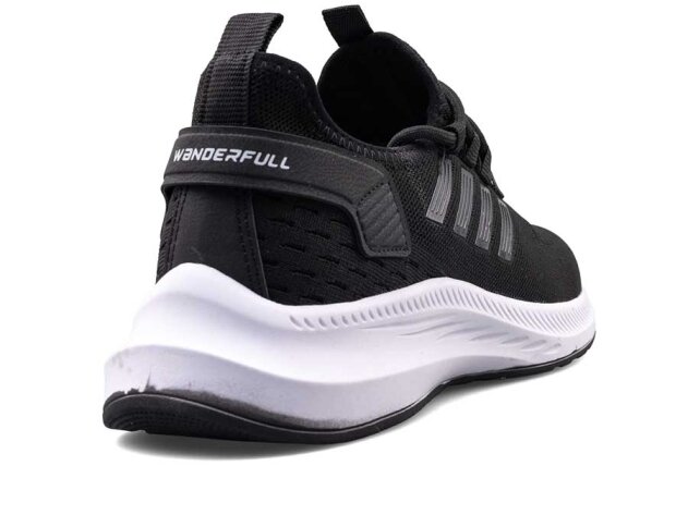 Wanderfull 4094 Merdane Triko - Siyah/Siyah/Beyaz - 3