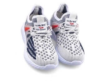 Waves 010 Patik Triko - Beyaz/Laci/Kırmızı - waves