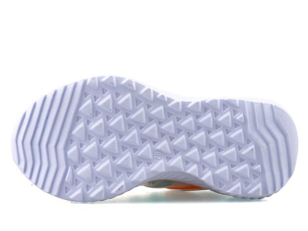 Waves 010 Patik Triko - Buz/Oranj/Su Yeşili - 4