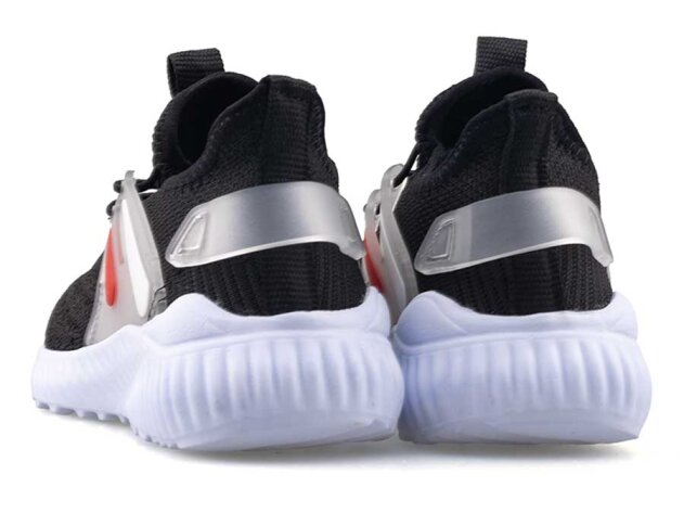 Waves 010 Patik Triko - Siyah/Beyaz/Kırmızı - 3