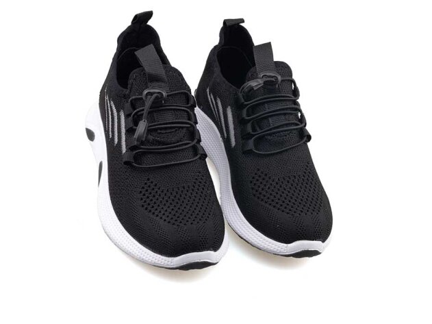 Waves 128 Patik Triko - Siyah/Beyaz - 2