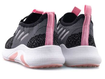 Waves 128 Patik Triko - Siyah/Pembe - 3