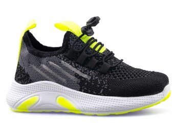 Waves 128 Patik Triko - Siyah/Sarı - Waves