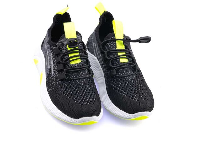 Waves 128 Patik Triko - Siyah/Sarı - 2