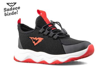 Waves 130 Patik Cilt Su İtici - Siyah/Kırmızı - Waves