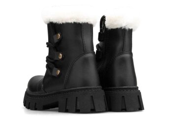 Waves 200 Patik Bot - Siyah/Cilt/Beyaz/Kürklü - 7