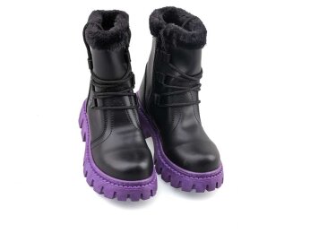 Waves 200 Patik Bot - Siyah/Cilt/Mor/Siyah/Kürklü - waves