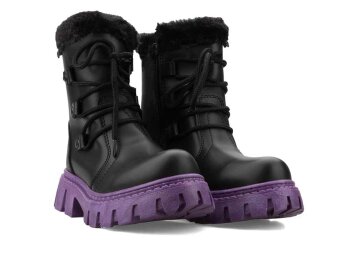 Waves 200 Patik Bot - Siyah/Cilt/Mor/Siyah/Kürklü - 6