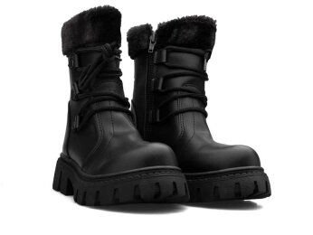 Waves 200 Patik Bot - Siyah/Cilt/Siyah Kürklü - 6